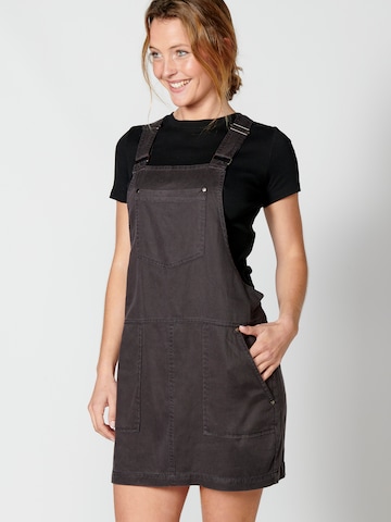 KOROSHI Dungaree skirt in Black