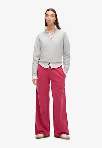 Wide Leg Pantalon Superdry en rouge