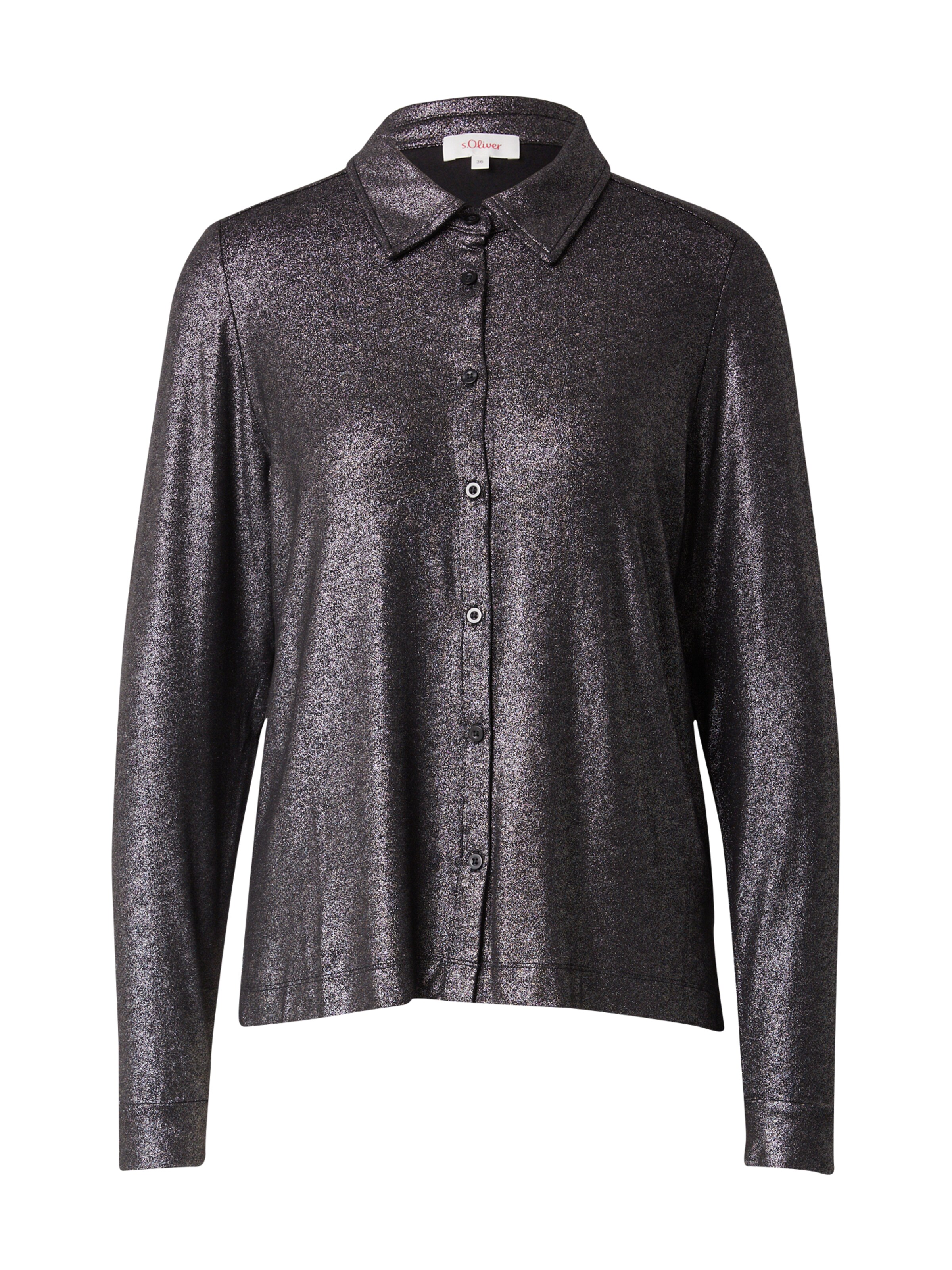 s.Oliver Bluse in Schwarz: Vorderseite
