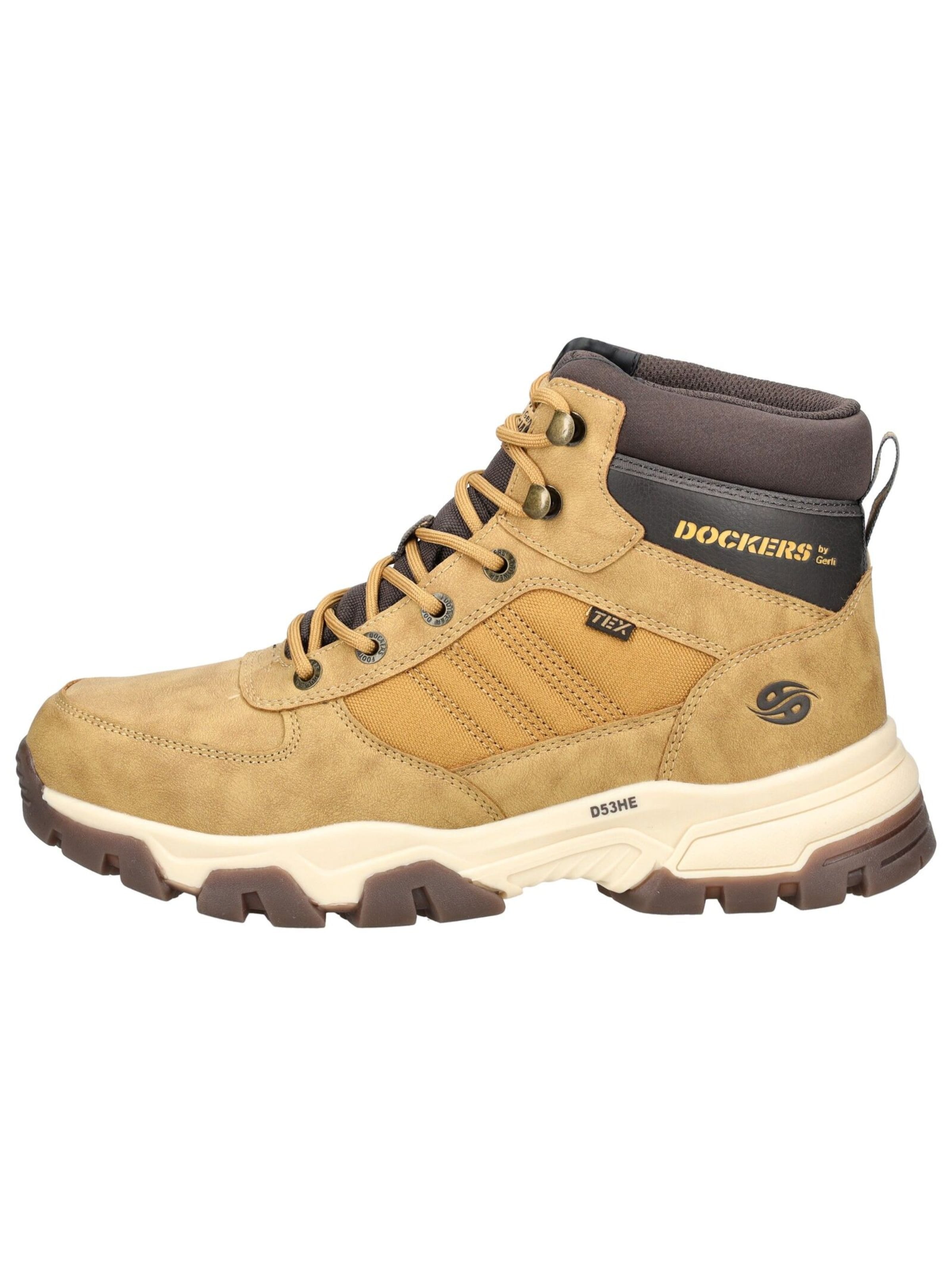 Dockers by Gerli Lace-Up Boots in Yellow
