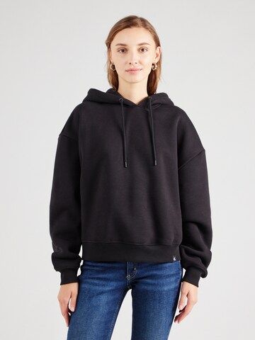 Sweat-shirt Calvin Klein Jeans en noir : devant