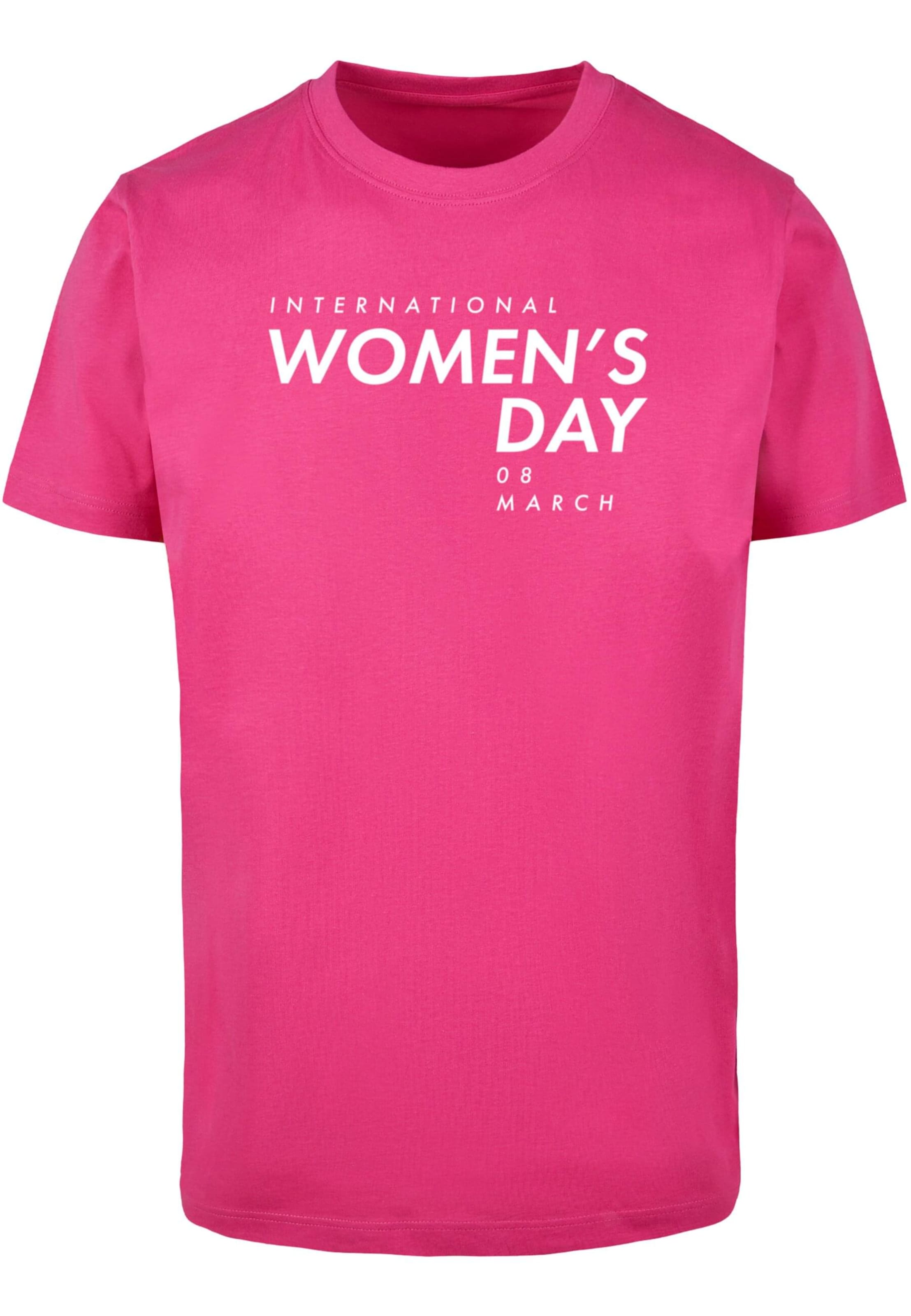 Merchcode Shirt 'WD - International Women's Day' in Pink: front