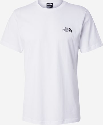 THE NORTH FACE Тениска 'Half Dome' в бяло: отпред