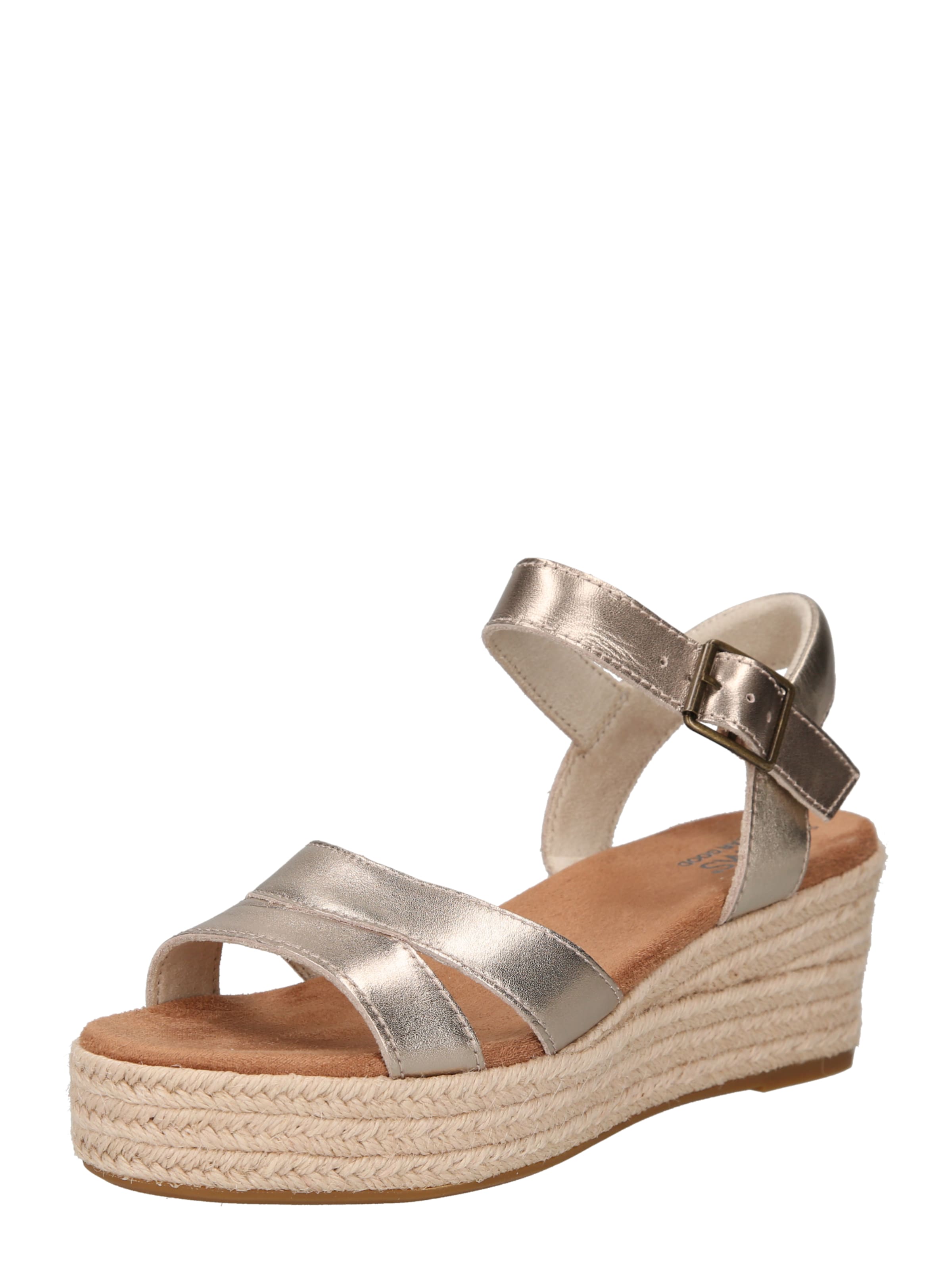 TOMS Sandal in Gold: front