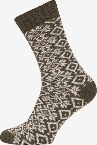 HomeOfSocks Socks 'HOS455' in Green: front