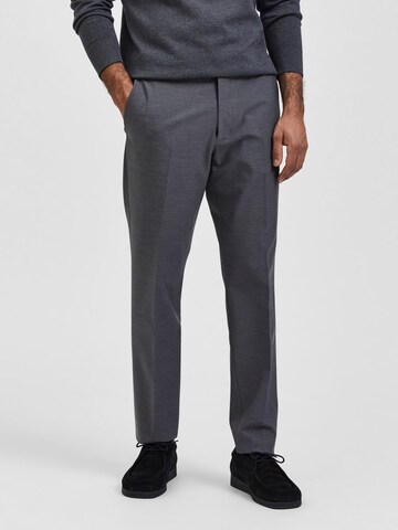 Regular Pantalon chino SELECTED HOMME en gris : devant