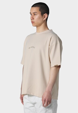 T-Shirt 'JAQUARD V1' Pas De Monaco en beige