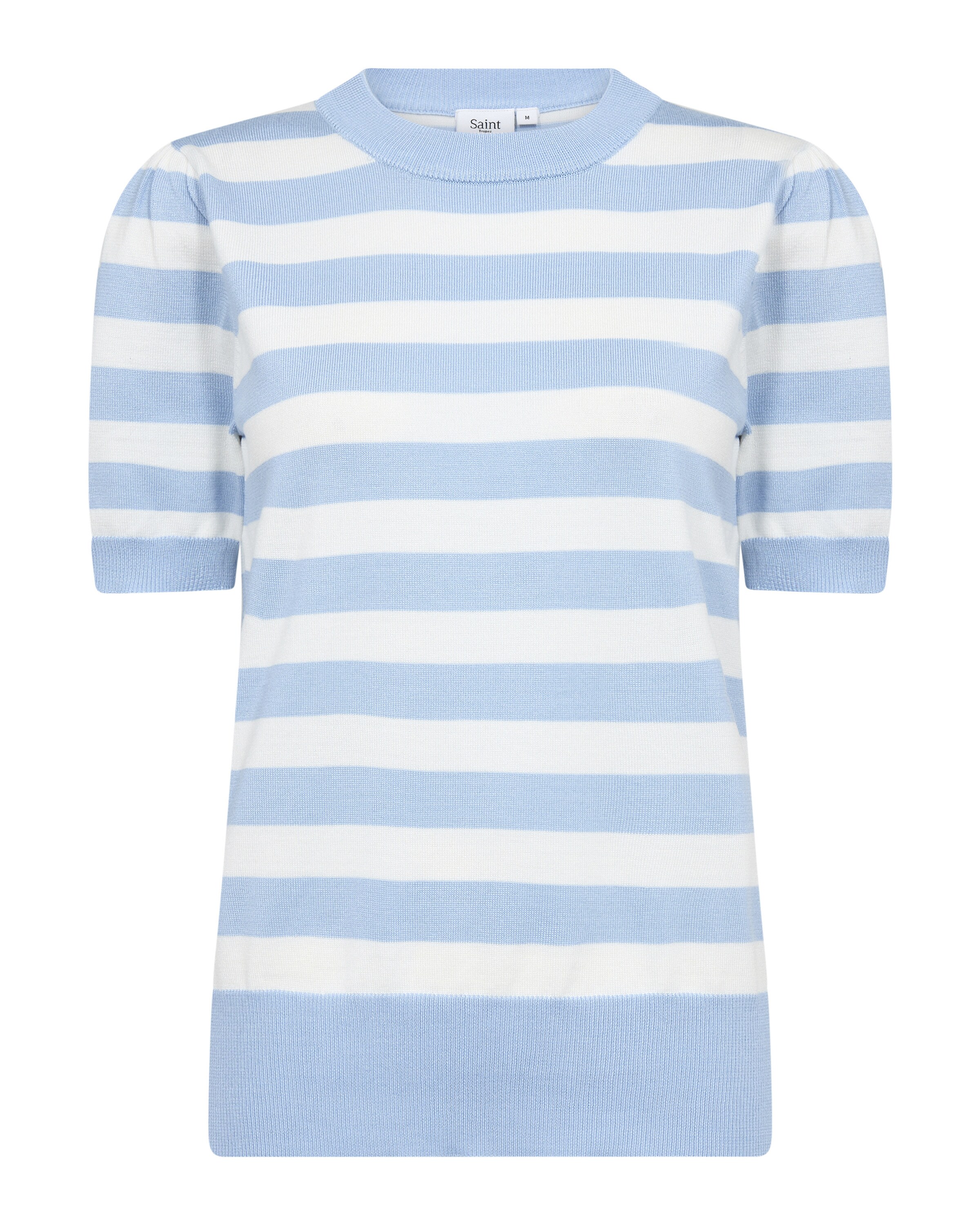 SAINT TROPEZ Jersey 'Mila' en L en azul cielo / blanco, Vista del producto