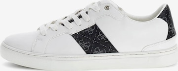 Sneaker low 'Todi' de la GUESS pe alb: față
