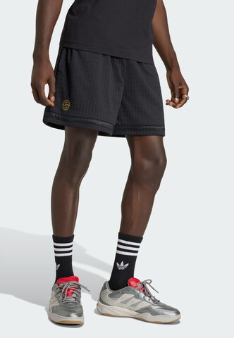 ADIDAS PERFORMANCE Regular Sports trousers 'FC Bayern München' in Black: front