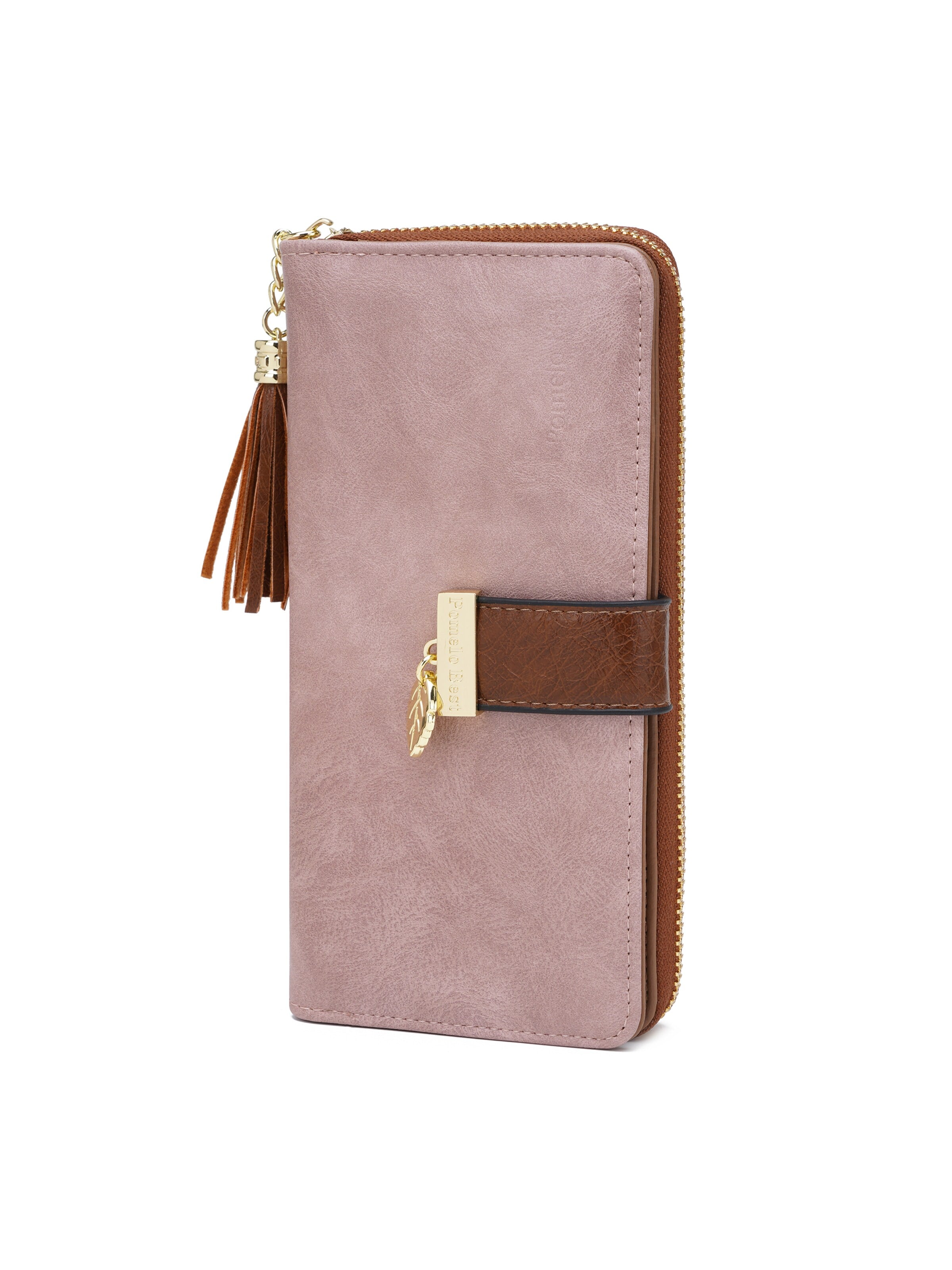Pomelo Best Wallet 'Pomelo Best Portemonnaie Damen Klassisch Minimalistisch' in Pink: front