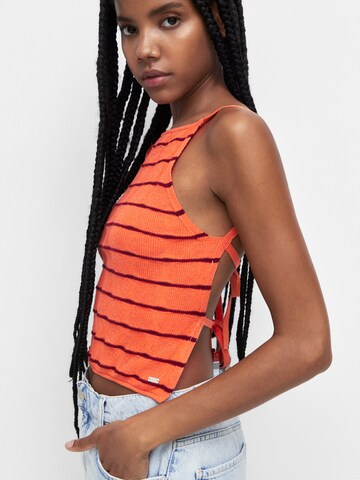 Pull&Bear Knitted Top in Orange