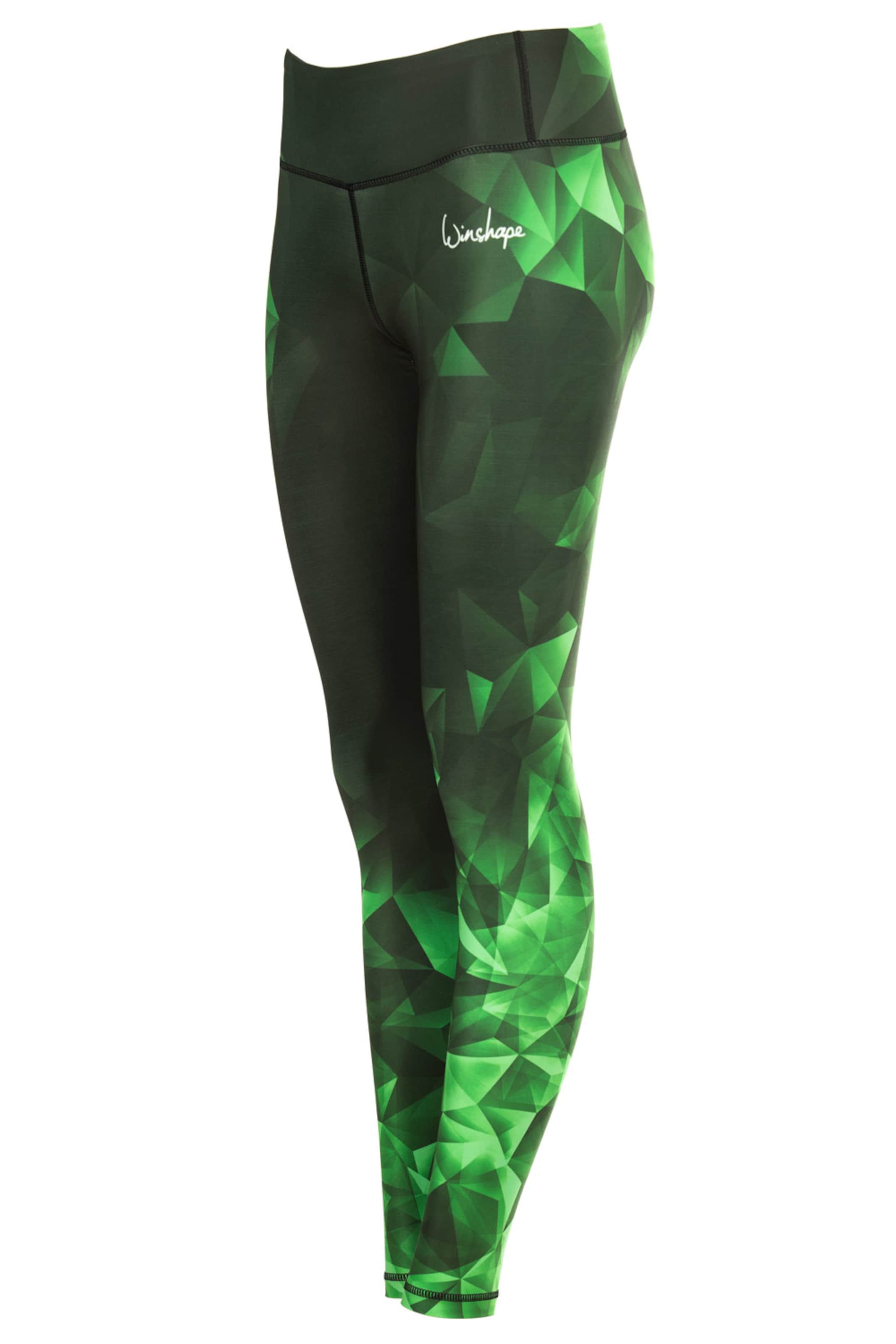 Skinny Pantalon de sport 'AEL102' Winshape en vert