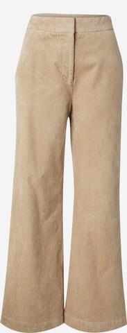 Wide Leg Pantalon 'Geggo' MSCH COPENHAGEN en beige : devant