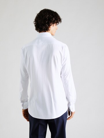 BOSS Slim fit Koszula biznesowa 'HANK' w kolorze biały