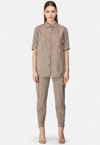 HELMIDGE Blouse in Beige: voorkant