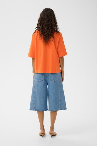 SOAKED IN LUXURY - Camisa 'SLJina' em laranja