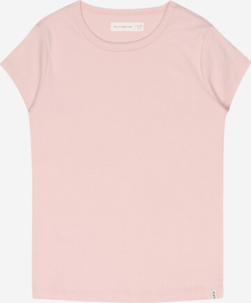 Abercrombie & Fitch Тениска в розово: отпред