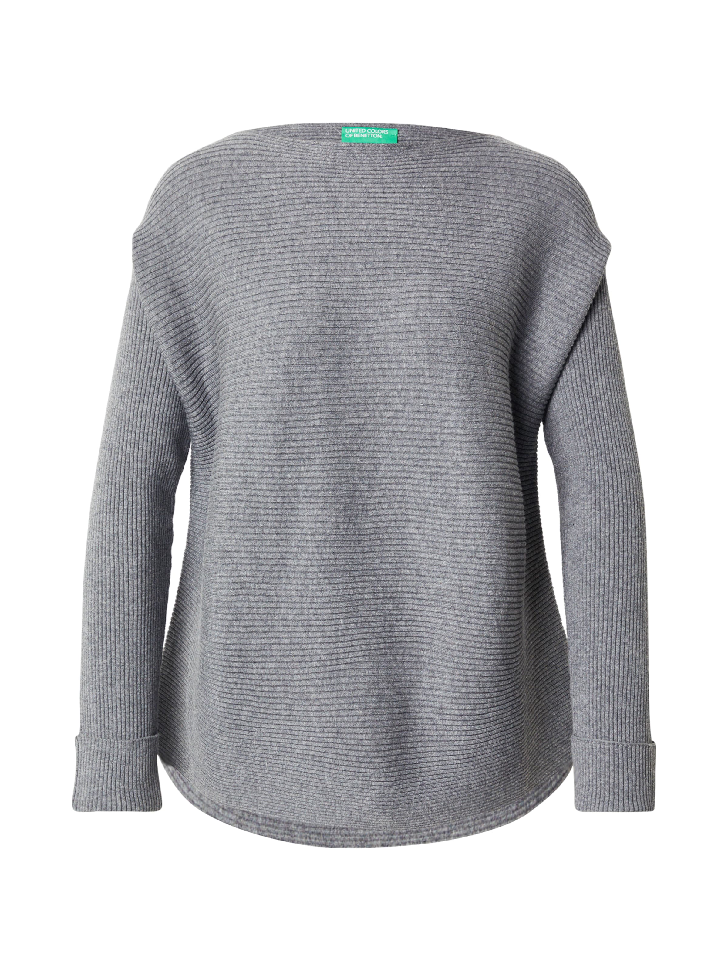 Pull-over UNITED COLORS OF BENETTON en gris : devant