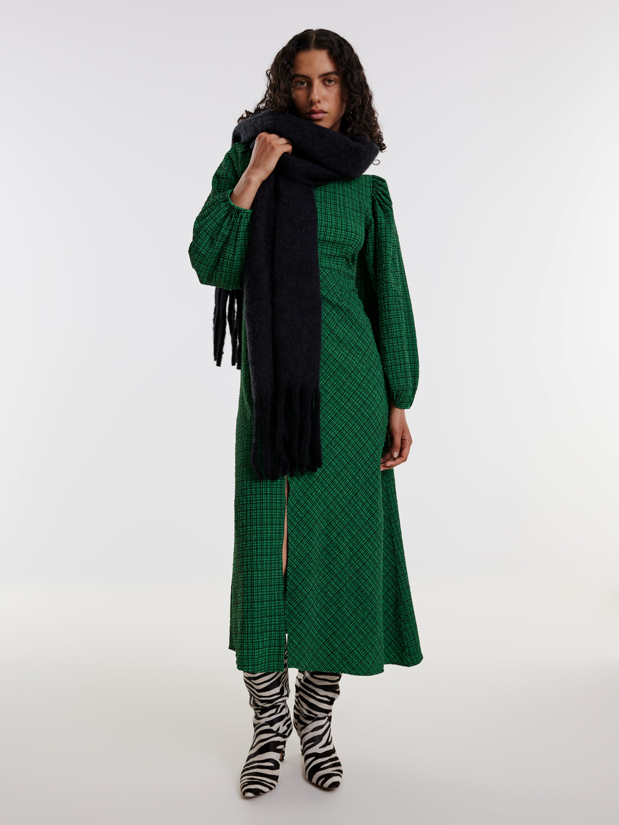 EDITED Producten Jurk 'Karolin' Groen