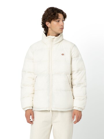 DICKIES Зимняя куртка 'WALDENBURG' в Белый: спереди