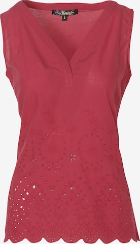 KOROSHI Blouse in Red: front