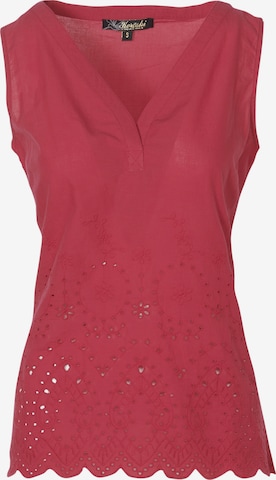 KOROSHI Blouse in Rood: voorkant