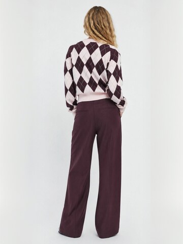 Crās Regular Pants ' Mancycras ' in Purple