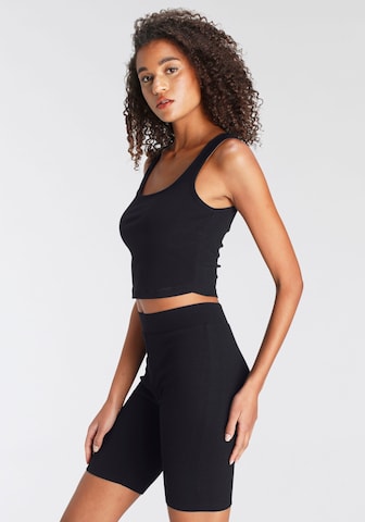 LASCANA Skinny Strój domowy w kolorze czarny