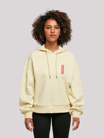 F4NT4STIC Sweatshirt 'Crab Kanji Japan' in Gelb: Vorderseite