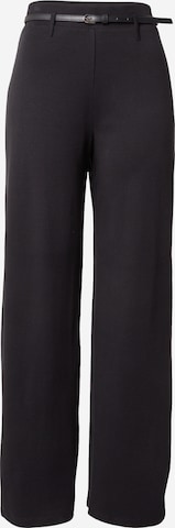 VILA Wide leg Broek 'VIBOLETTA' in Zwart: voorkant