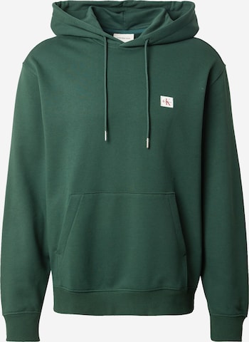 Calvin Klein Jeans - Sudadera en verde: frente