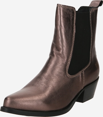 Apple of Eden Chelsea boots 'EMBER' in Bruin: voorkant