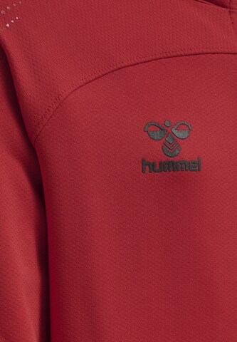 Hummel Sportssweatjakke 'Lead Poly' i rød
