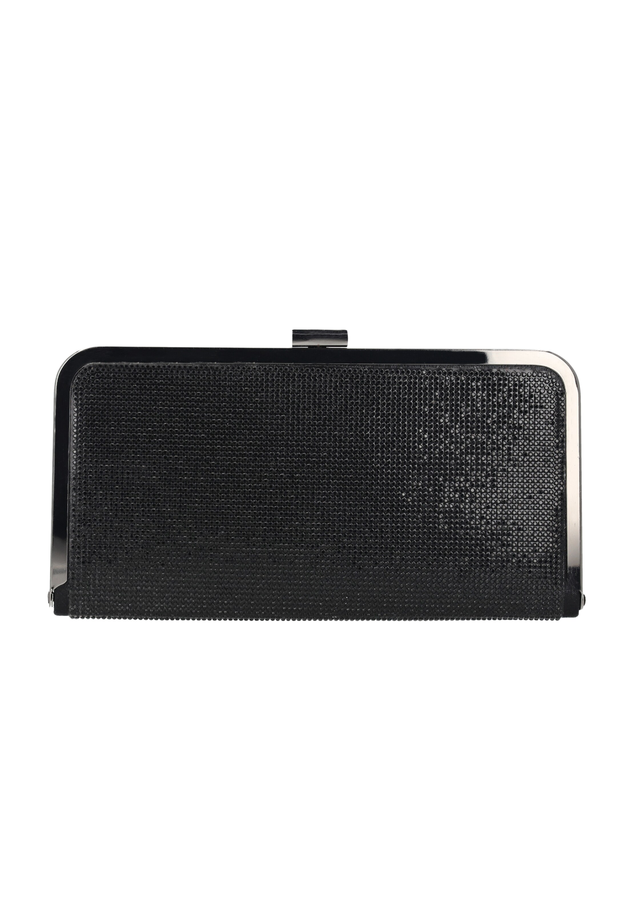 faina Clutch in Black: front