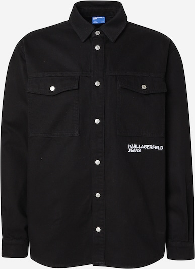 KARL LAGERFELD JEANS Välikausitakki värissä musta / valkoinen, Tuotenäkymä