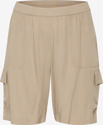 KAFFE CURVE Loosefit Cargohose 'Mille' in Beige: predná strana