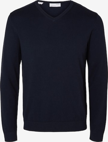 SELECTED HOMME Pullover 'Berg' i blå: forside