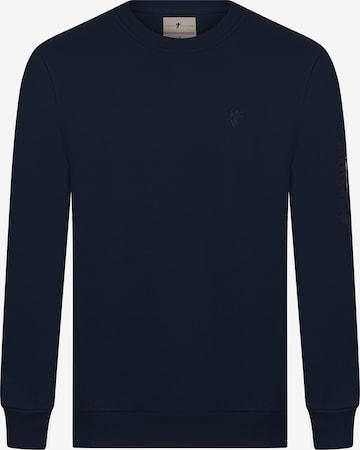 DENIM CULTURE Sweatshirt 'Bret' i blå: framsida