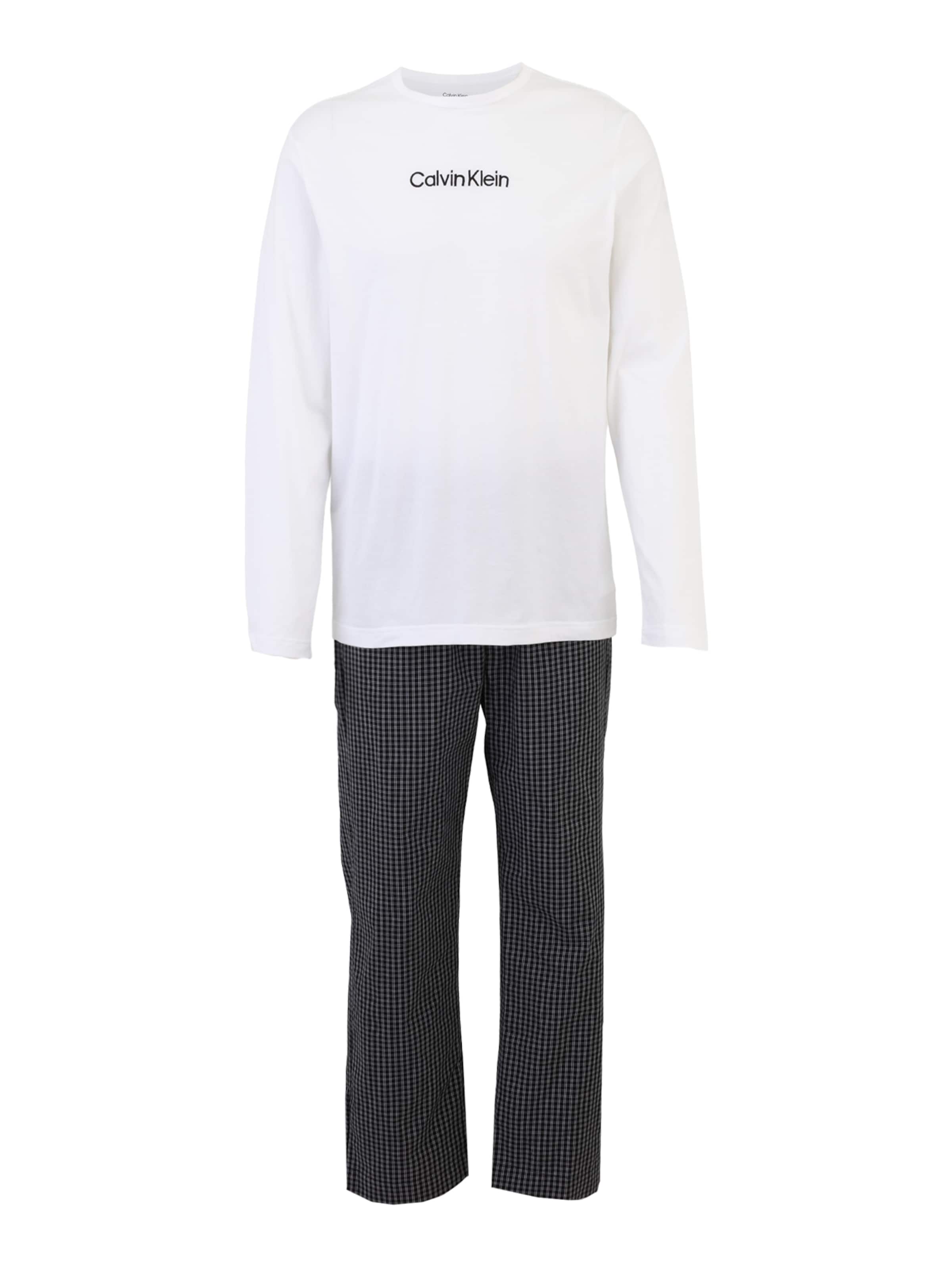 Calvin Klein Underwear Pikk pidžaama, värv must: eest vaates