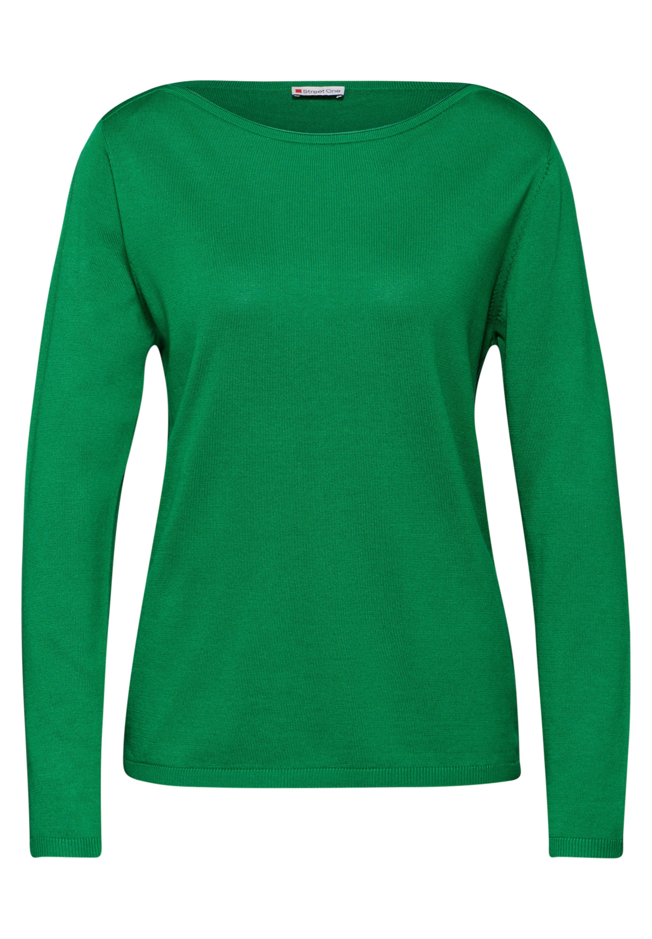 STREET ONE Strickpullover in Grün: Vorderseite