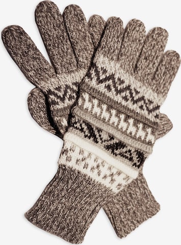 Posh Gear Vingerhandschoenen 'Guantilissi' in Grijs: voorkant