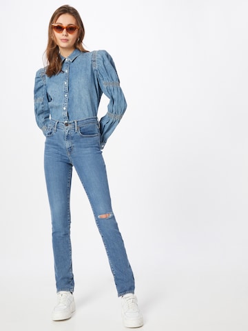 LEVI'S ® Bluse 'Zuma Cinched Slv Blouse' in Blau