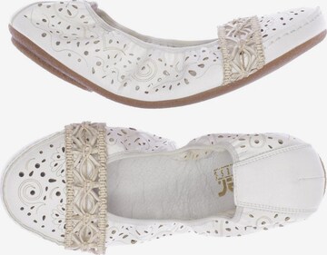 Rieker Flats & Loafers in 39 in White: front