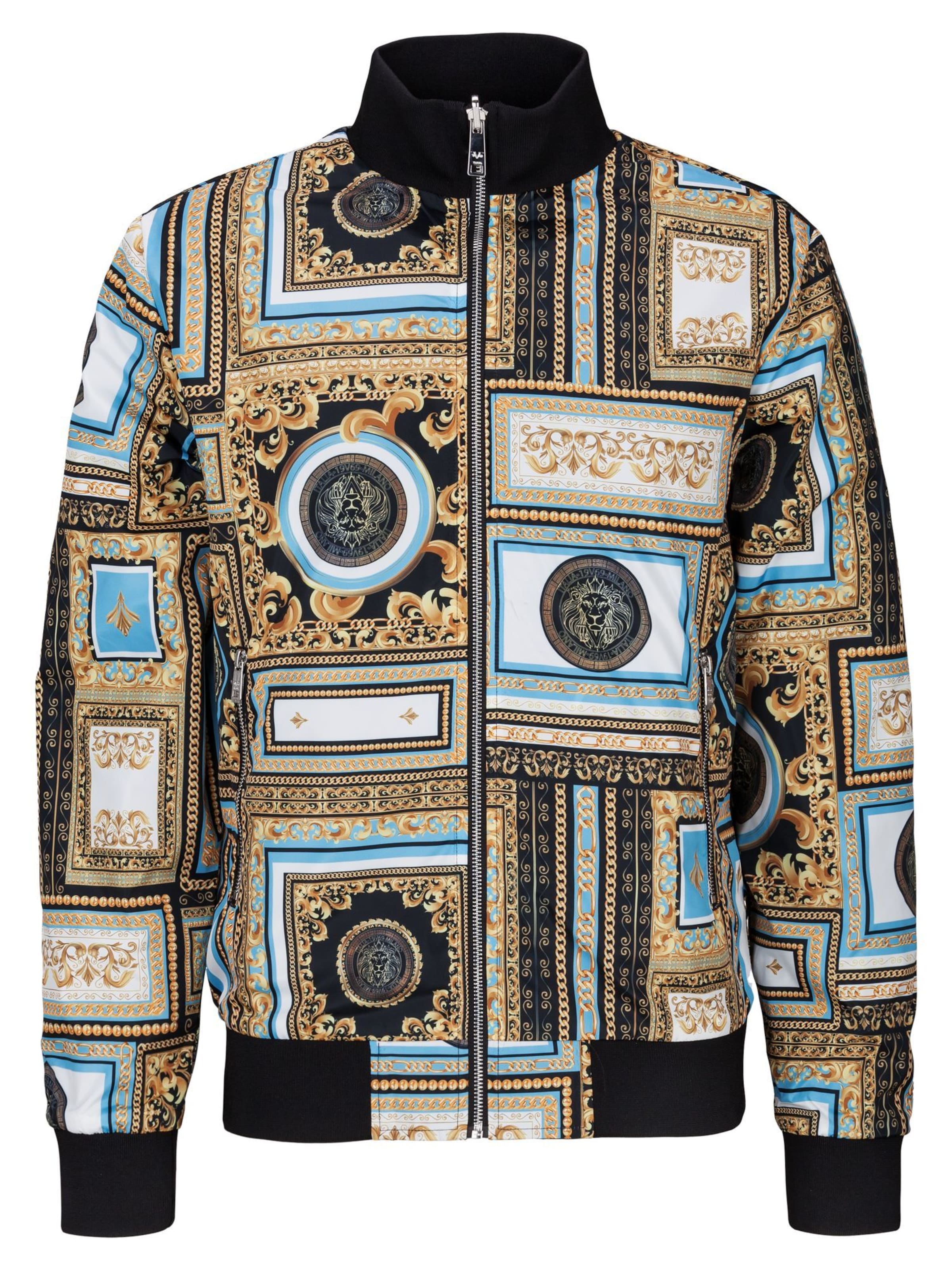 19V69 ITALIA Between-season jacket 'Dino' in Blue: front