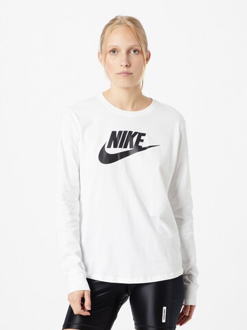 T-shirt Nike Sportswear en blanc : devant