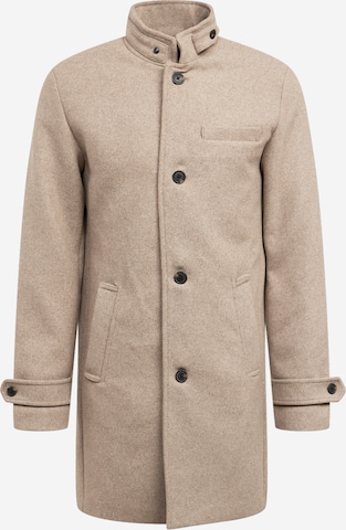 JACK & JONES Ανοιξιάτικο και φθινοπωρινό παλτό 'MELTON' σε μπεζ: μπροστά