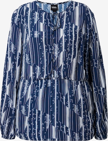 Ulla Popken Bluse in Blau: Vorderseite