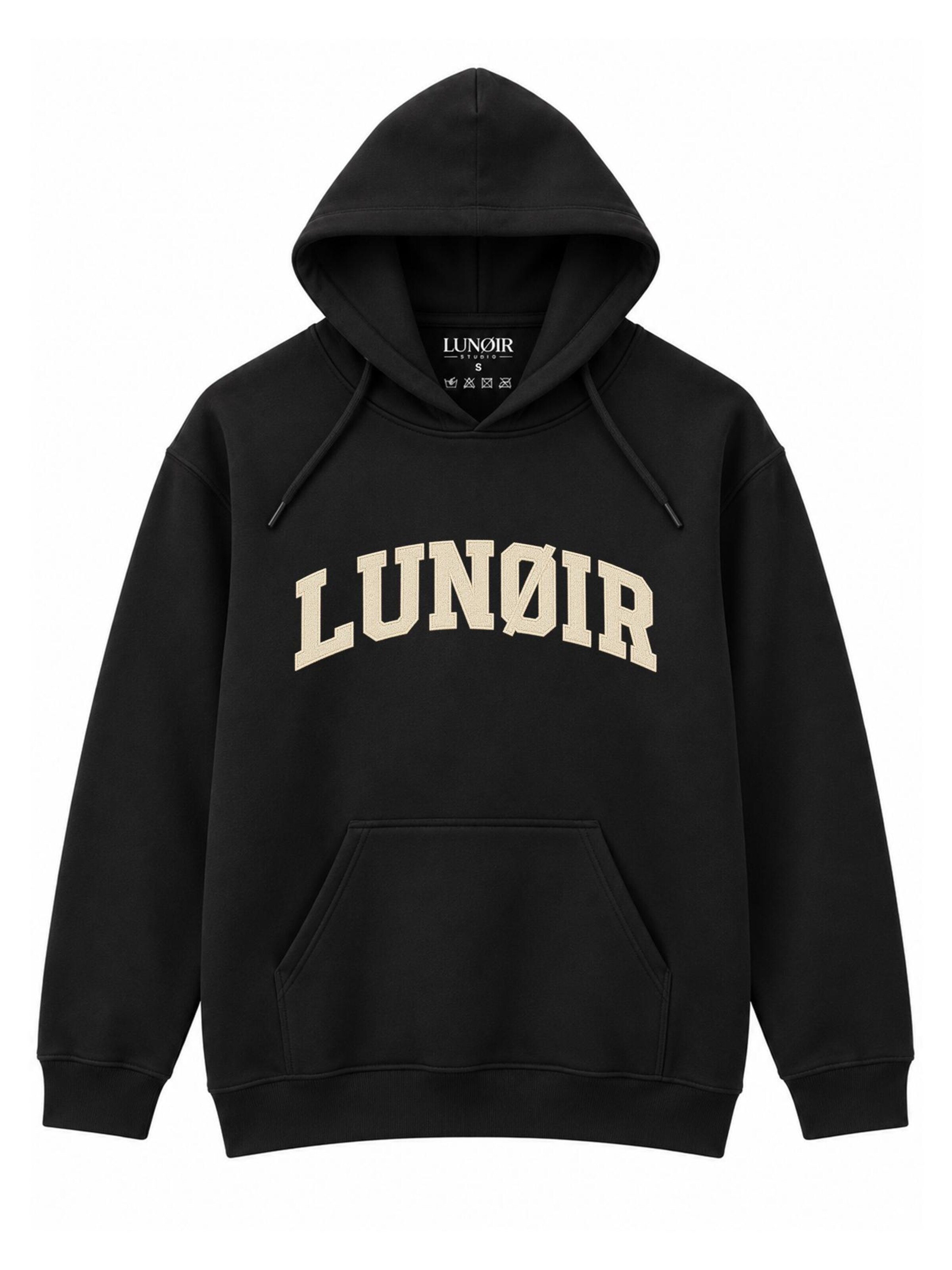 LUNØIR Studio Sweatshirt 'Only Loyalty Rule' in Zwart