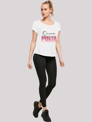 F4NT4STIC Shirt 'Queen of Poker' in Wit